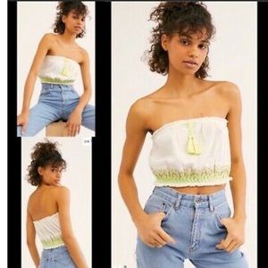 -NWT- free people no more tiers tube top
